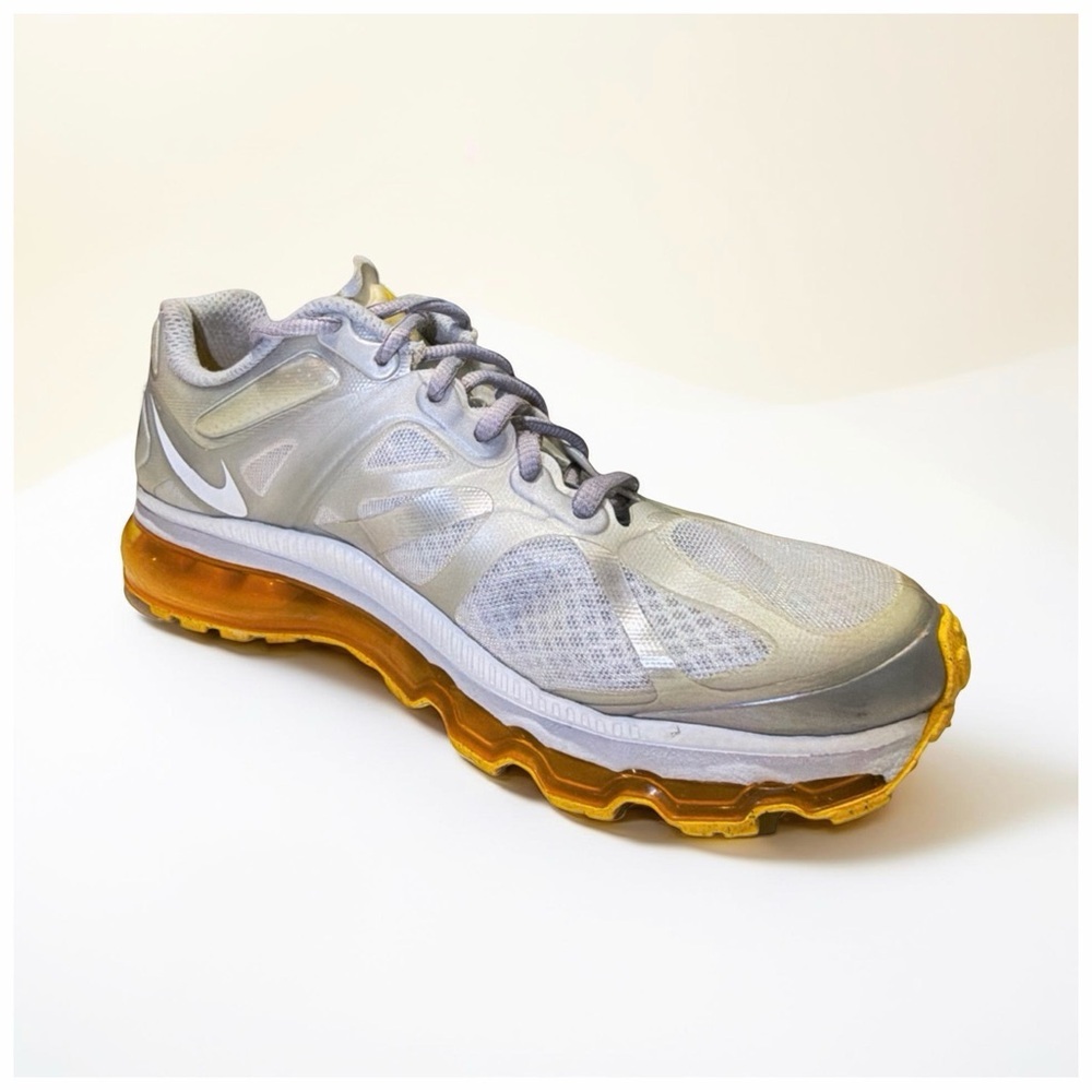 Nike Air Max+ 2010 Livestrong Silver Gold Running Sneakers | Women's 9.5 - Picture 4 of 13
